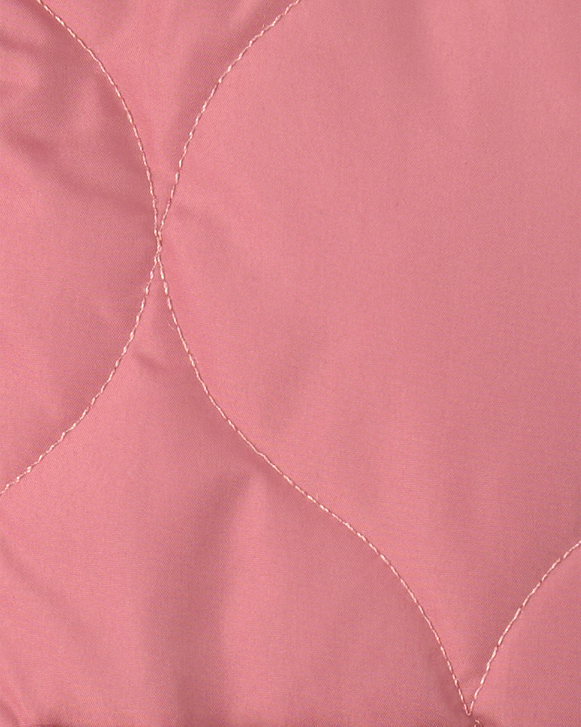 Baby Girl Hooded Midweight Quilted Jacket - Pink - Image 4