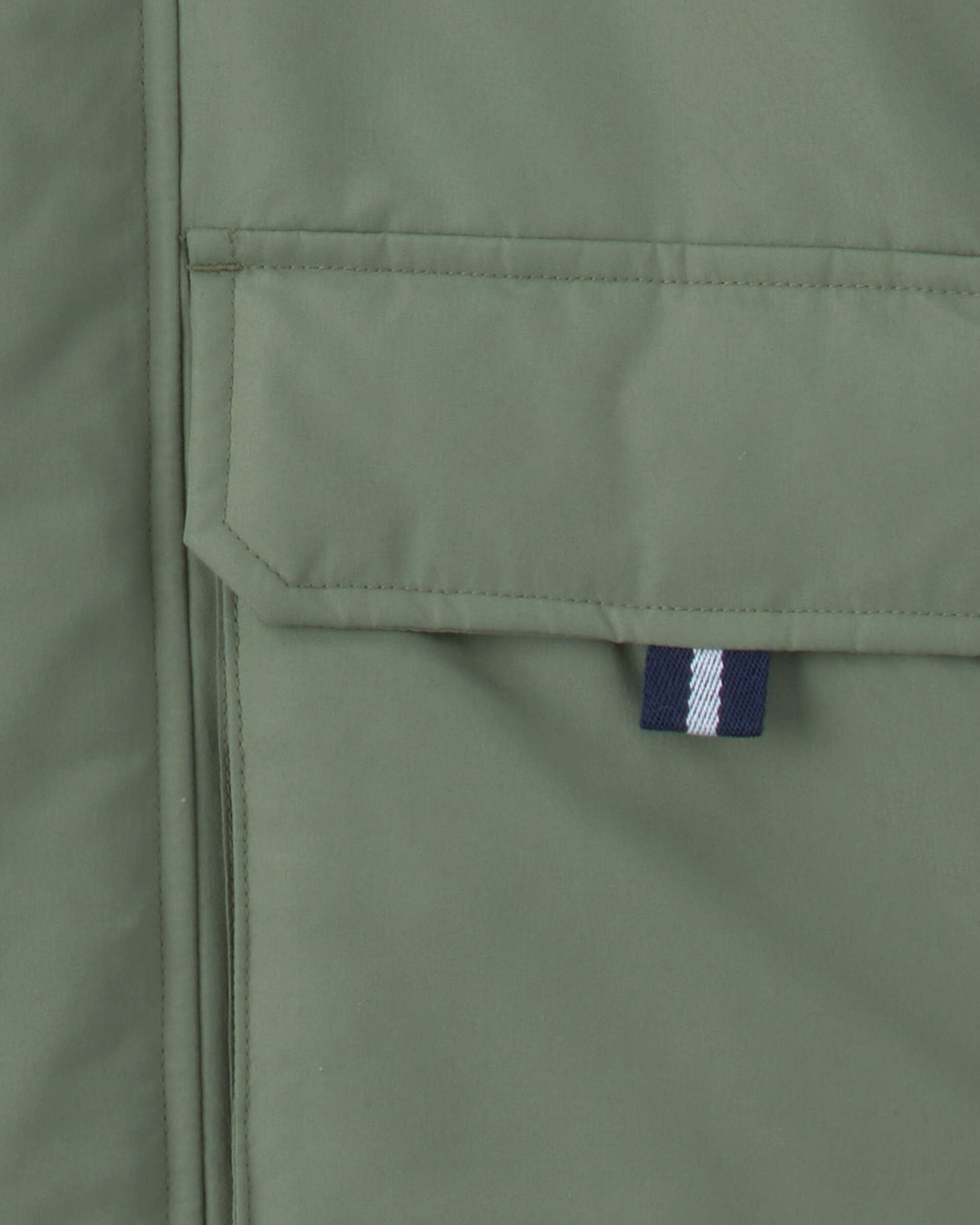 Boys Hooded Midweight Jacket - Green - Image 4