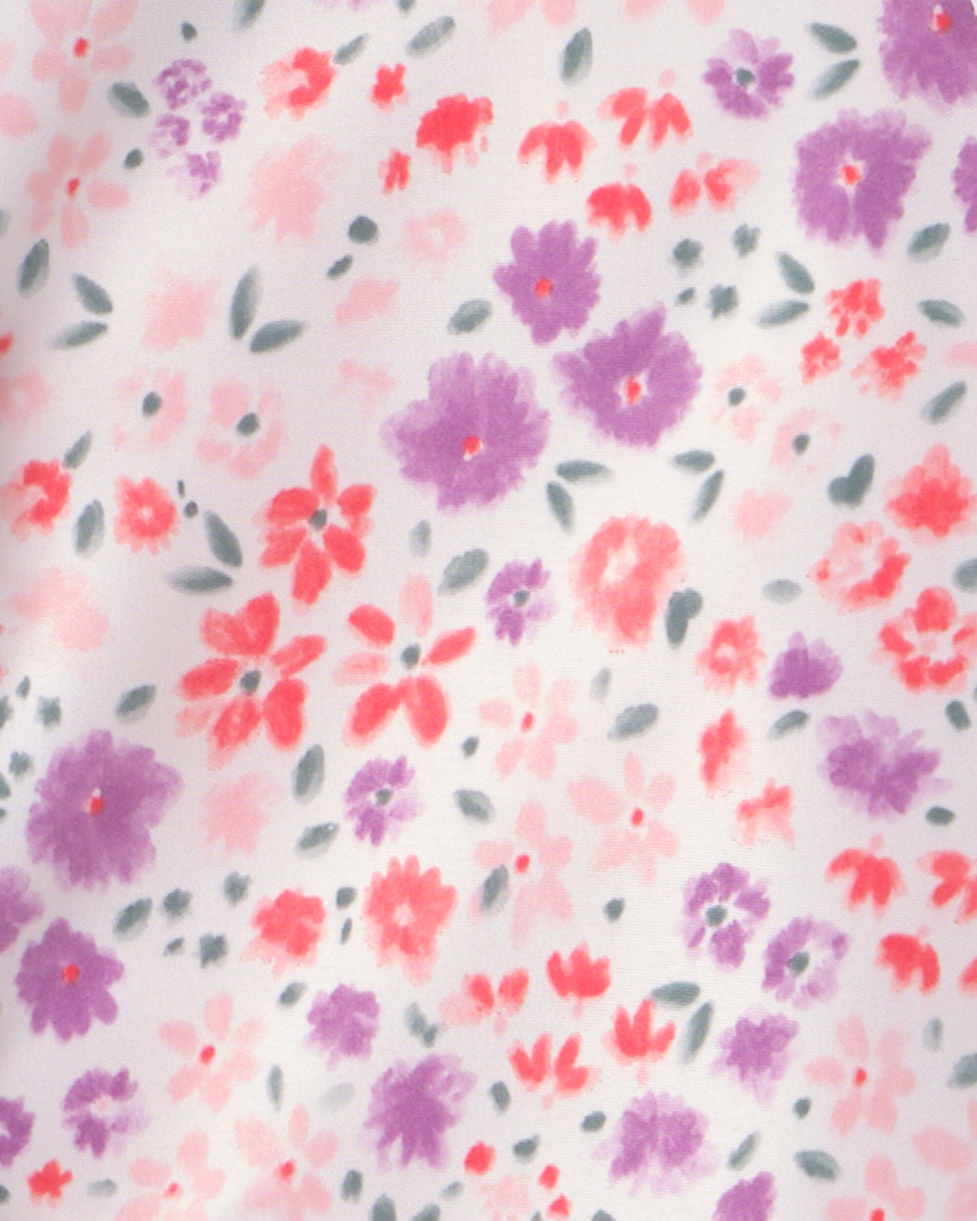 Baby Girl Floral Raincoat - Blue - Image 5
