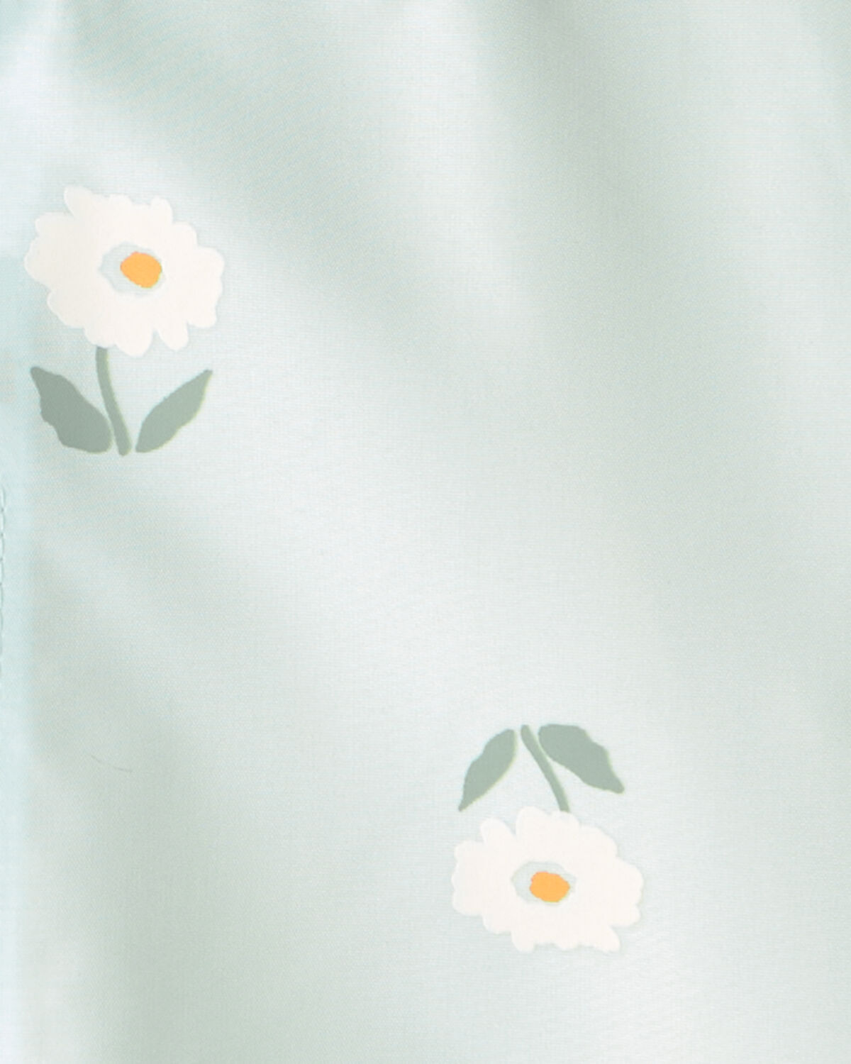 Baby Girl Floral Raincoat - Blue - Image 3