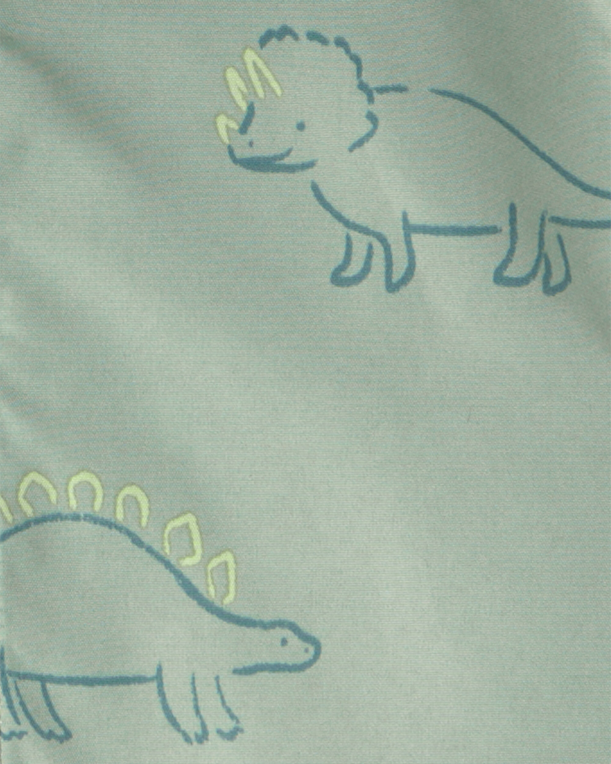 Baby Boy Dinosaur Raincoat - Green - Image 4
