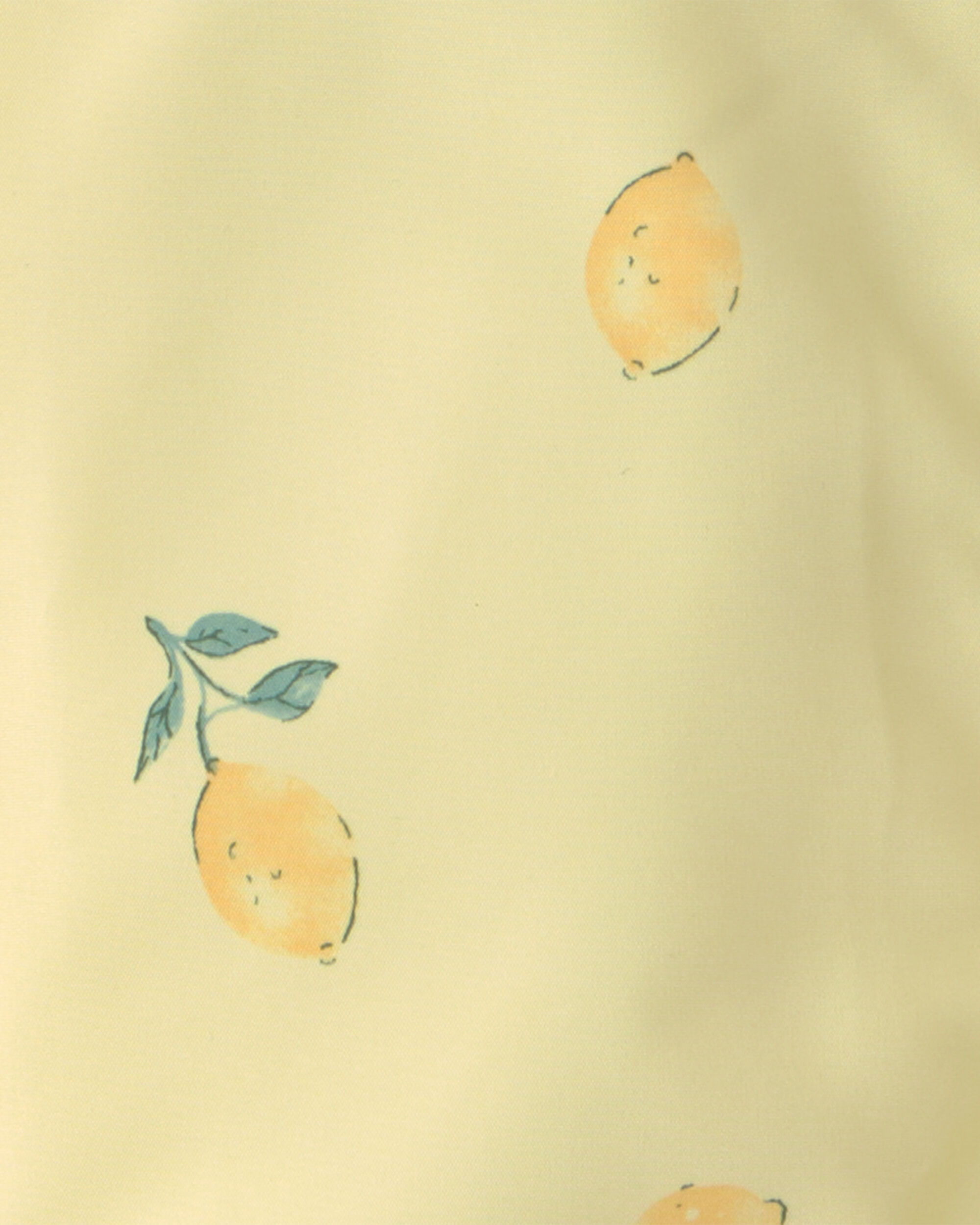 Toddler Girl Lemon Raincoat - Yellow - Image 4