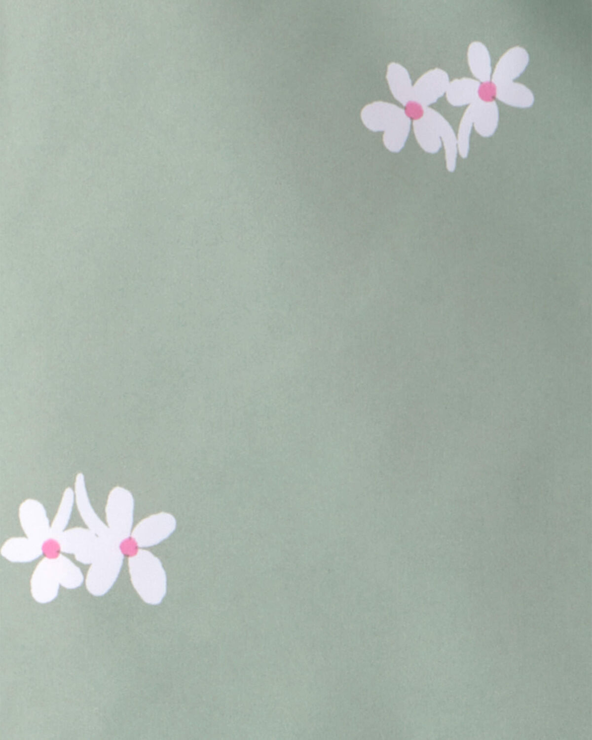 Toddler Girl Floral Windbreaker - Green - Image 3