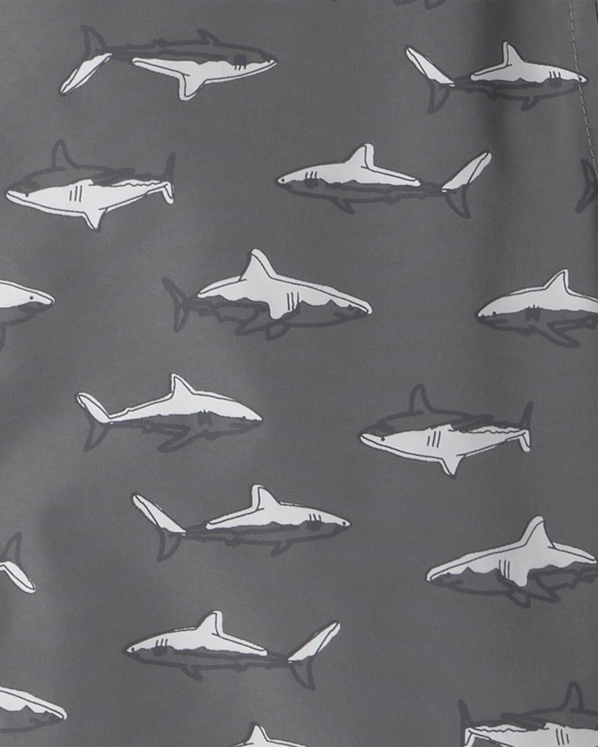 Boys Shark Raincoat - Grey - Image 3