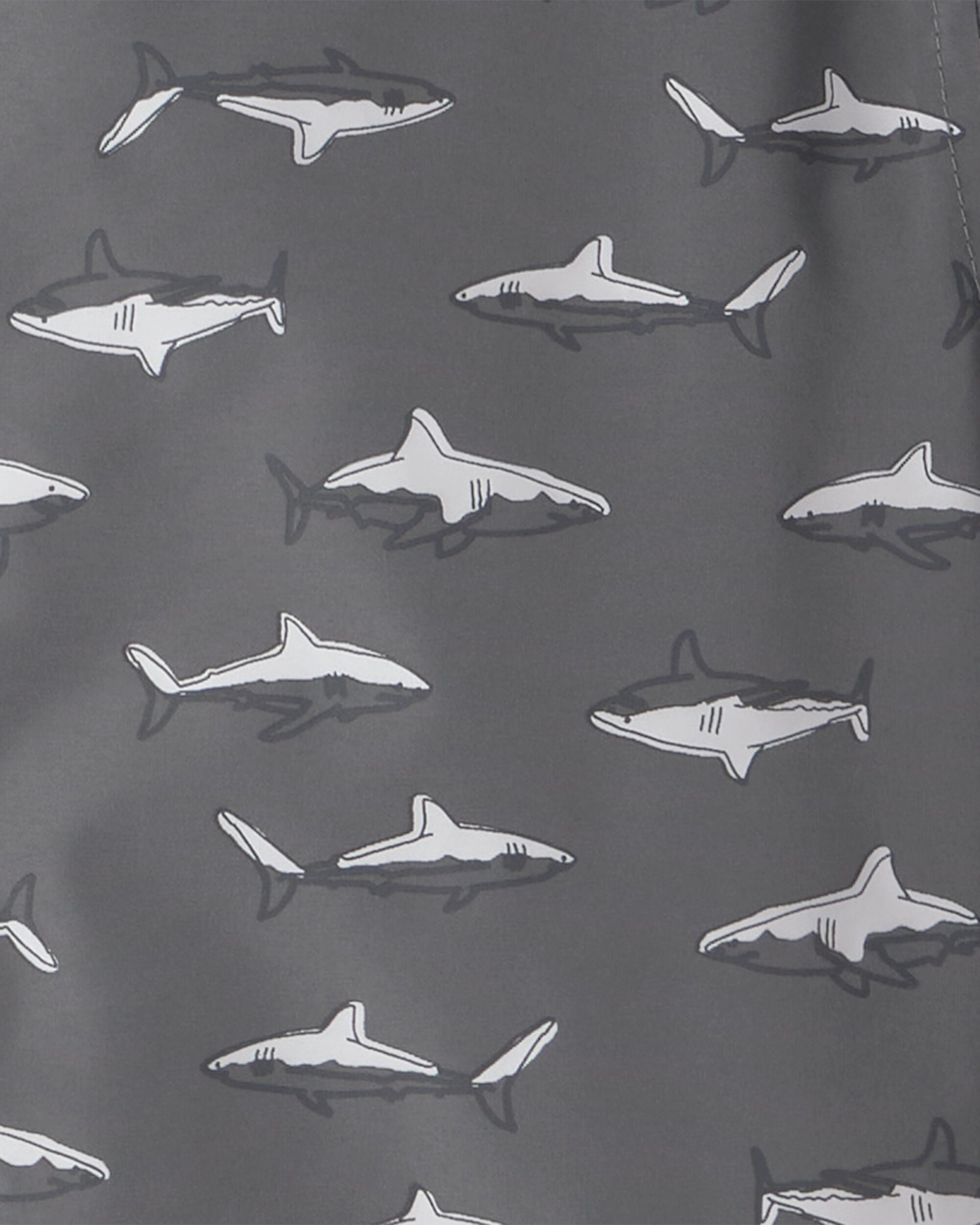 Boys Shark Raincoat - Grey - Image 4