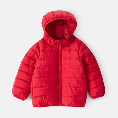 Baby Boy Midweight Packable Puffer - Red