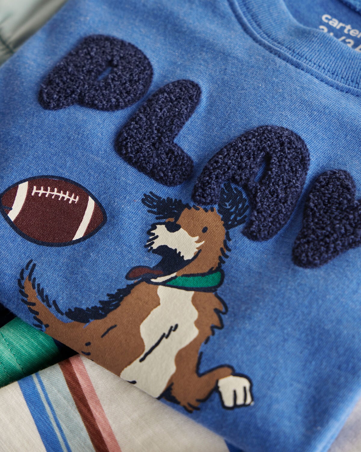 Toddler Boy 'Play Day' Dog Graphic Tee - Blue - Image 2