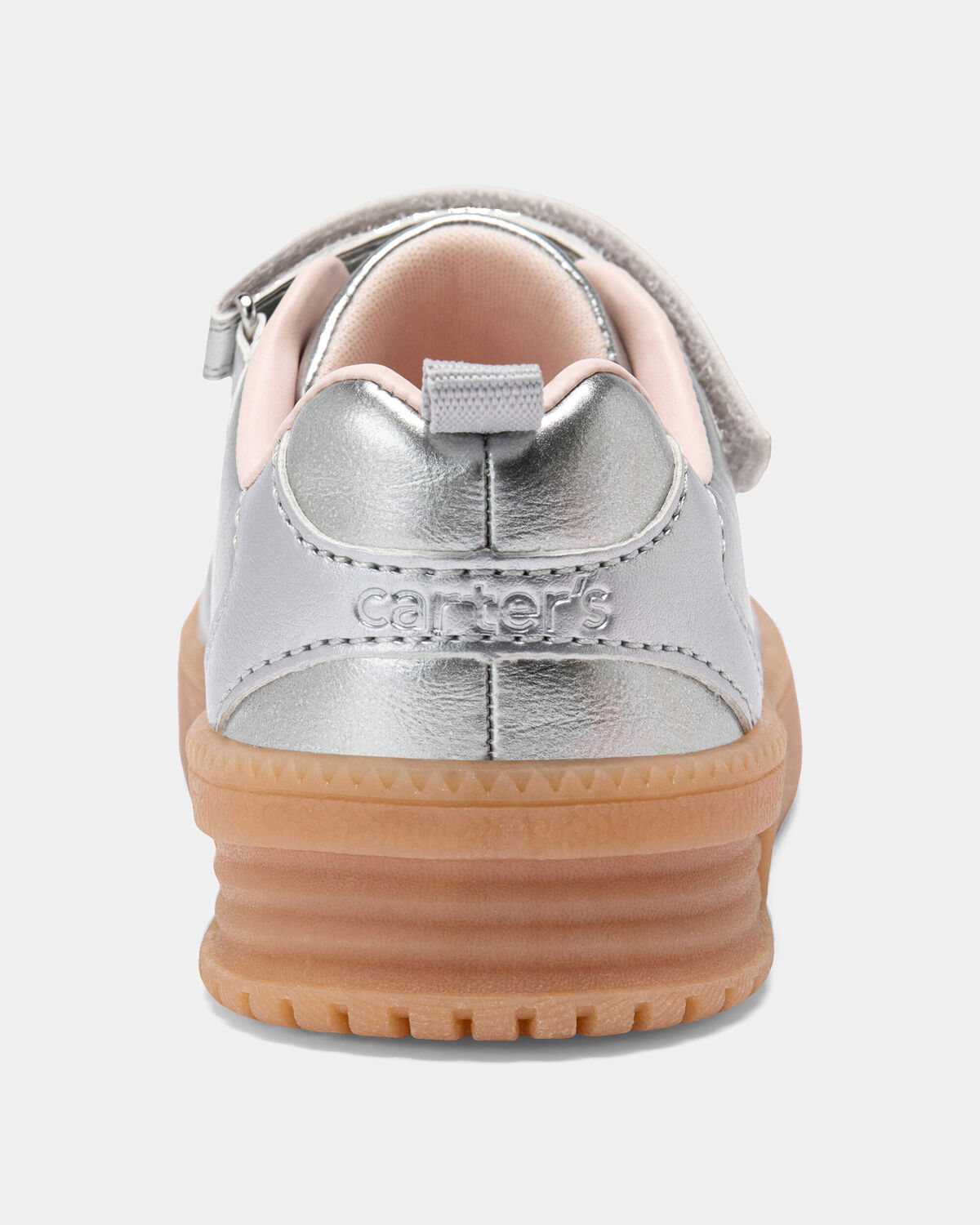 Toddler Girl Athletic Sneakers - Silver/Brown - Image 3