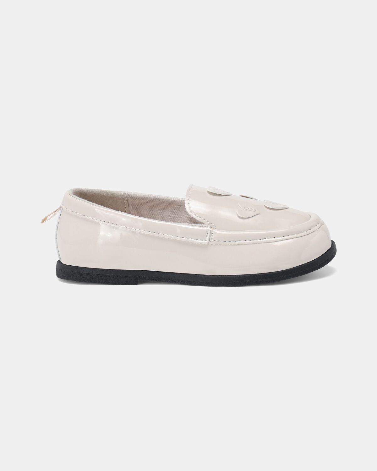 Toddler Girl Heart Dress Shoes - Cream - Image 2