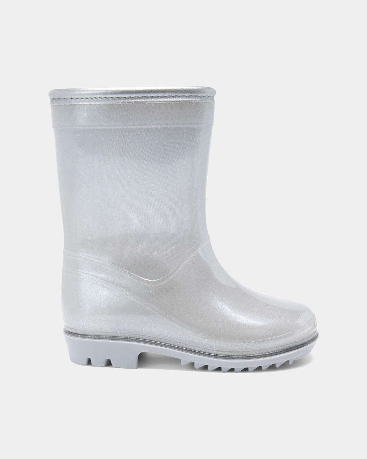 Toddler Girl Rain Boots - Silver - Image 2