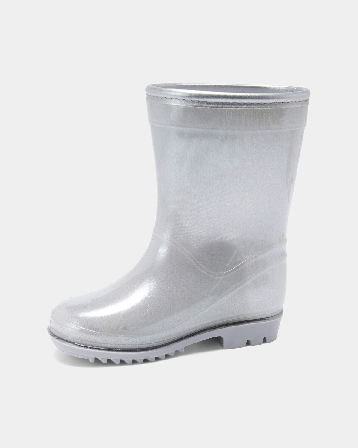 Toddler Girl Rain Boots - Silver - Image 6