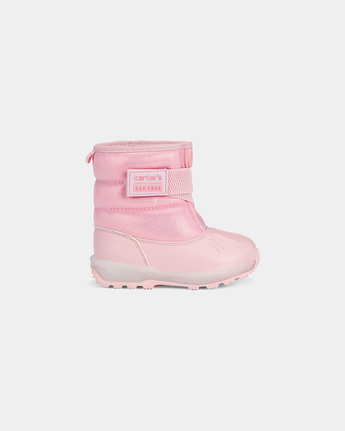 Toddler Girl Iridescent Light-Up Snow Boots - Pink - Image 2
