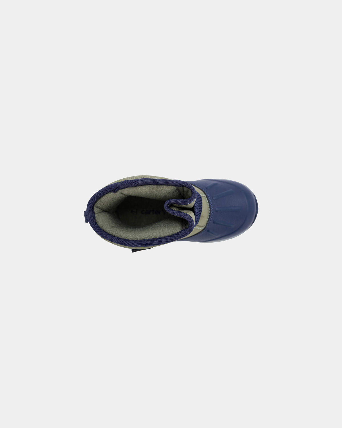 Toddler Boy Color Block Snow Boots - Olive/Navy - Image 4