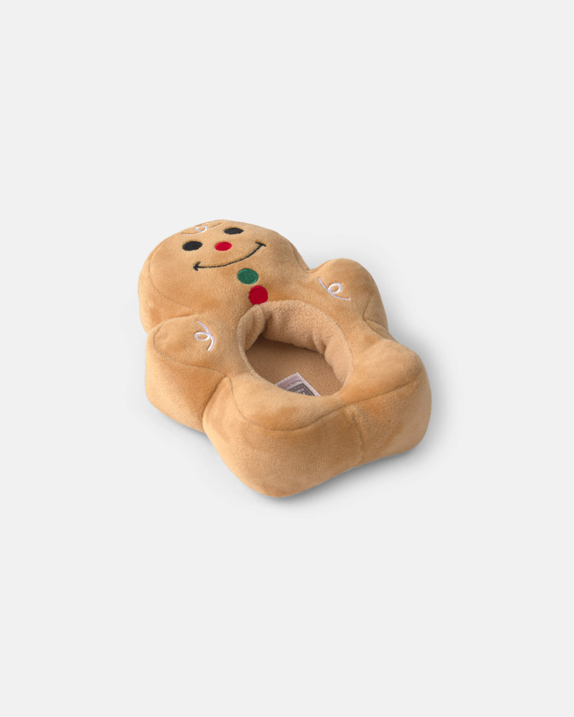 Boys Gingerbread Man Slippers - Brown - Image 5