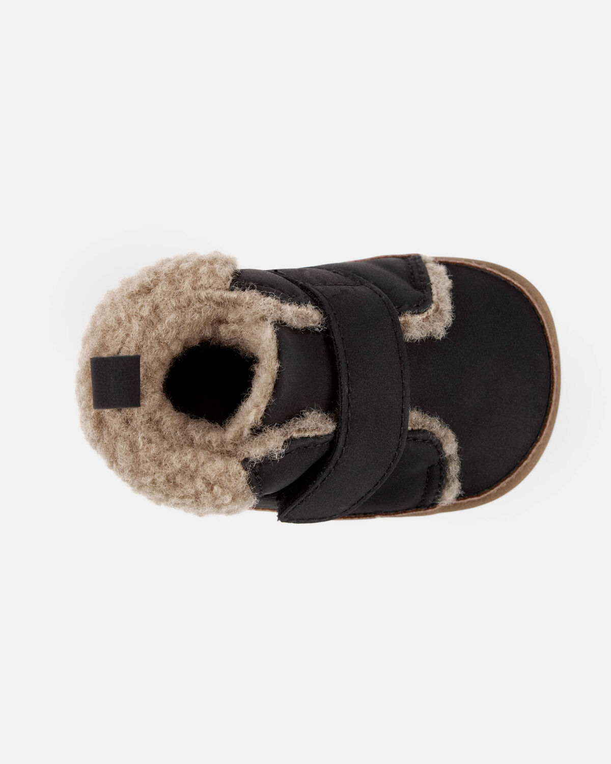 Baby Boy Sherpa Boots - Black/Brown - Image 4