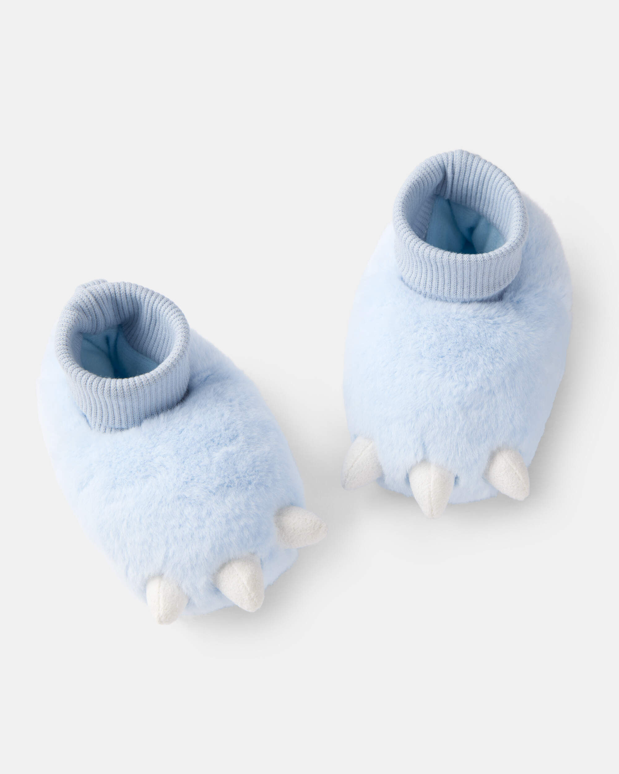 Baby Boy Dinosaur Slippers - Blue - Image 2