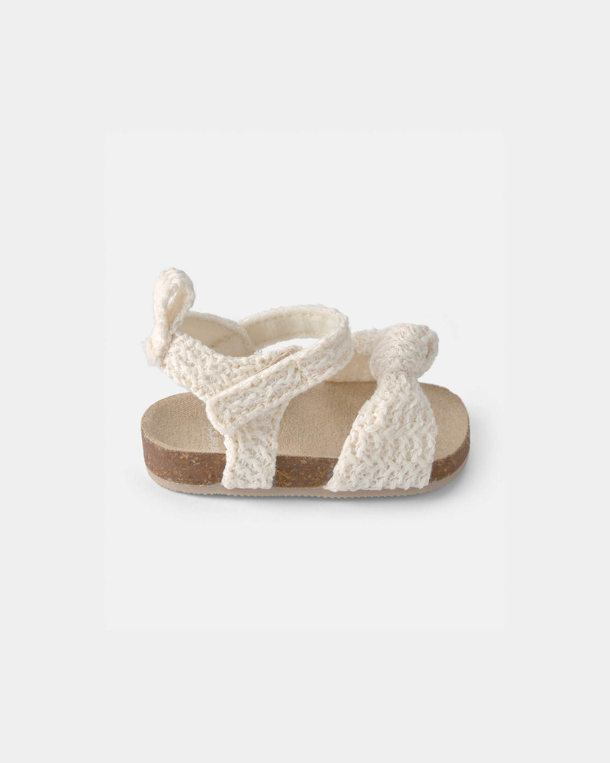 Baby Girl Knit Sandals - Cream - Image 2