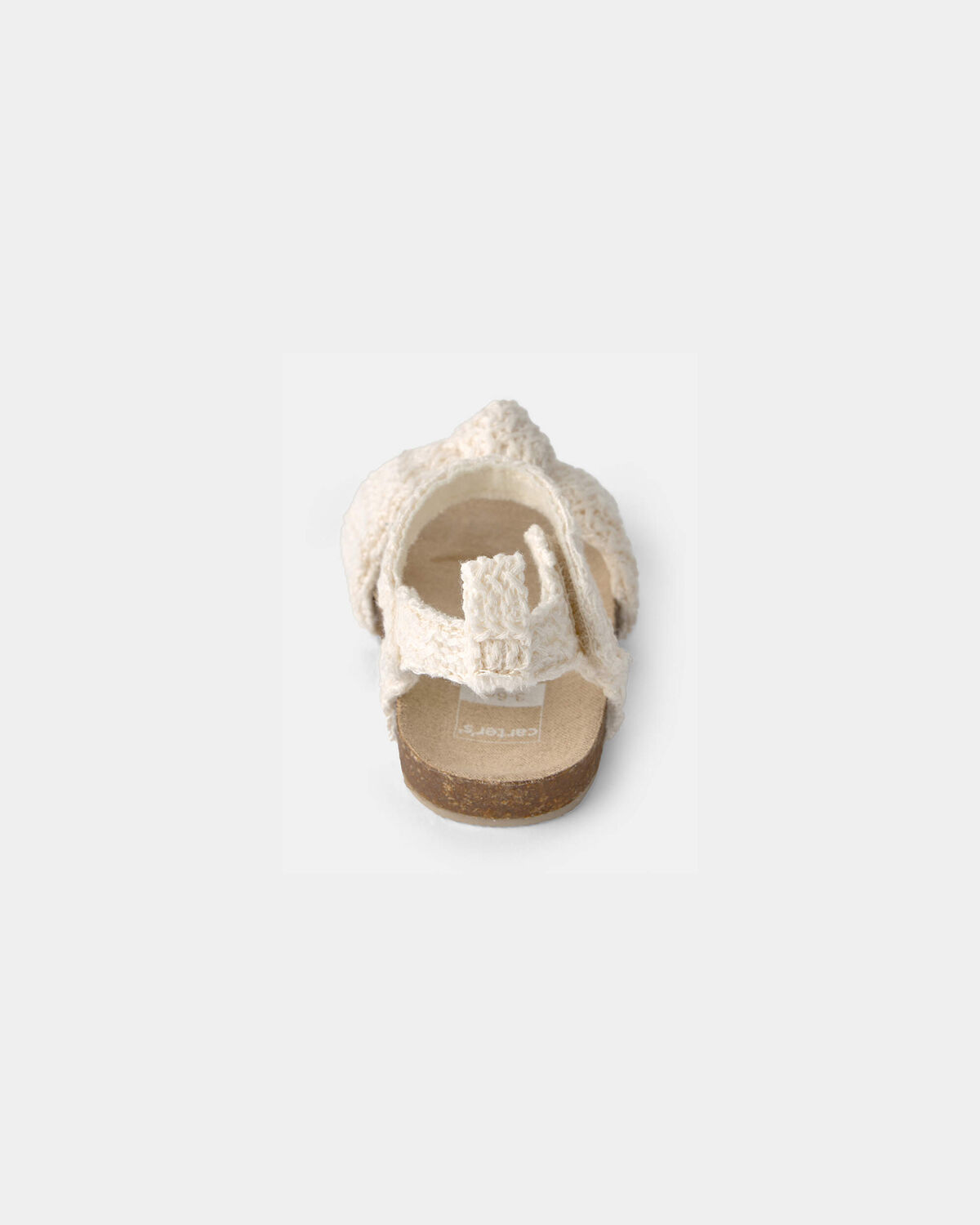 Baby Girl Knit Sandals - Cream - Image 3