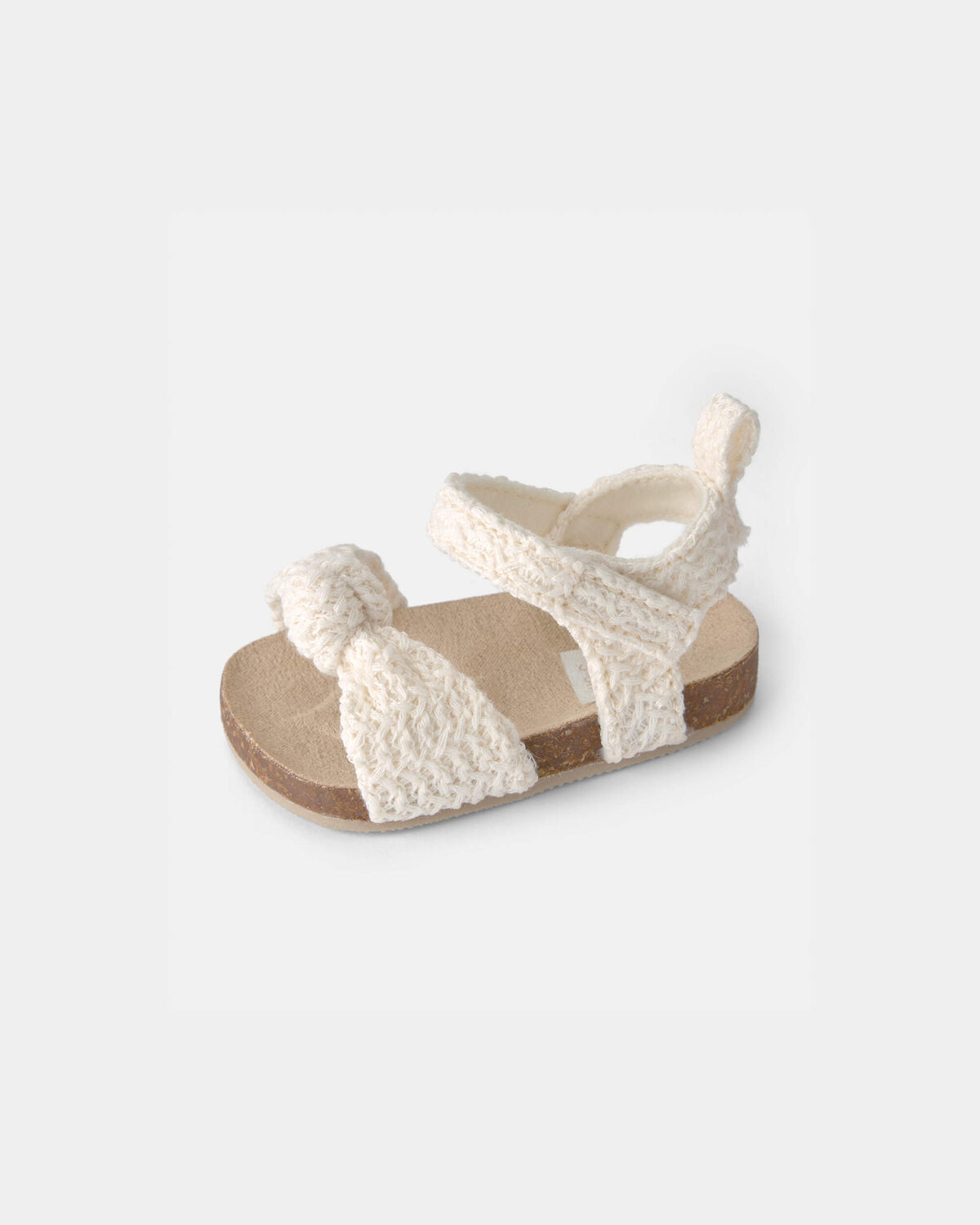 Baby Girl Knit Sandals - Cream - Image 6