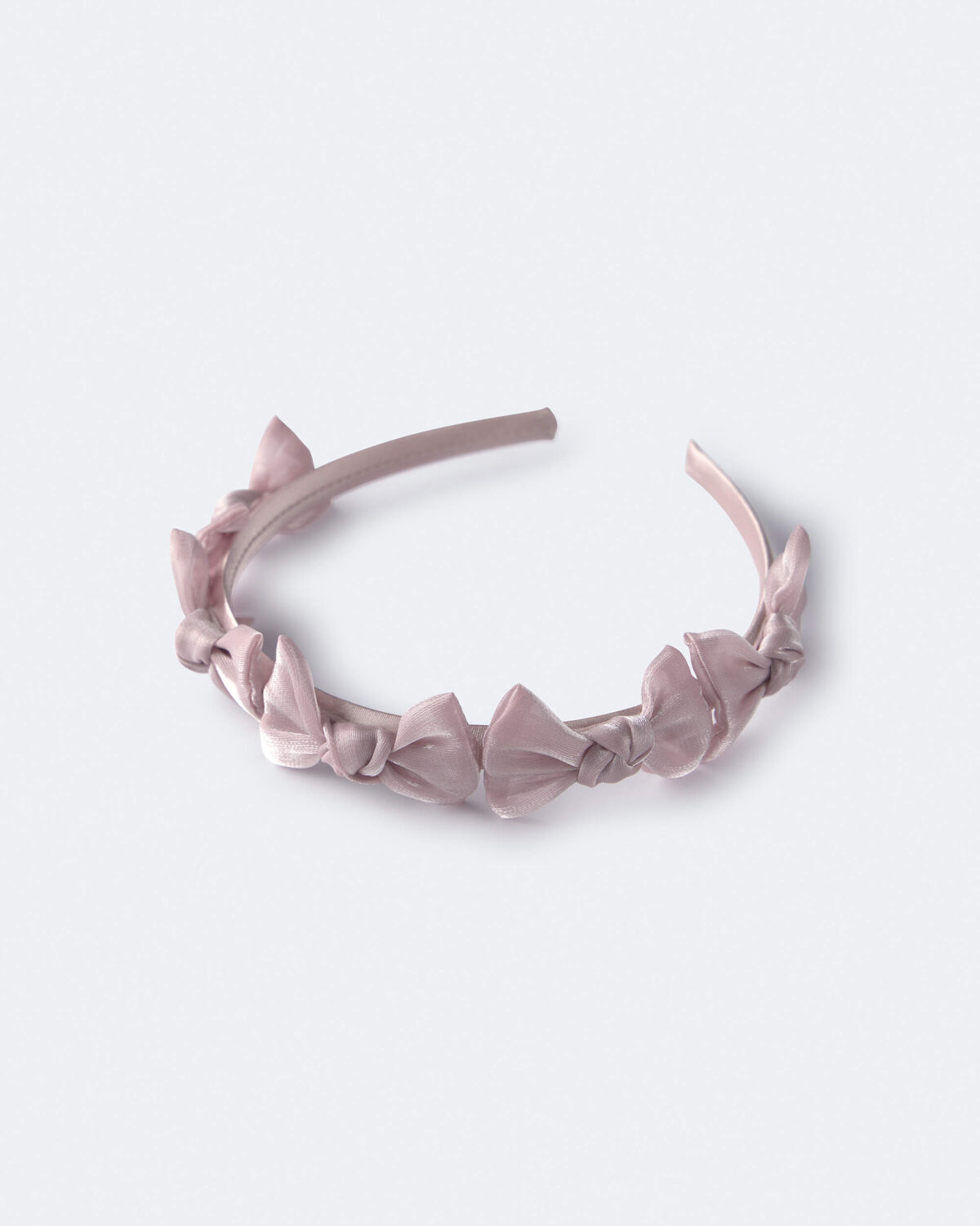 Toddler Girl Bow Headband - Mauve - Image 2