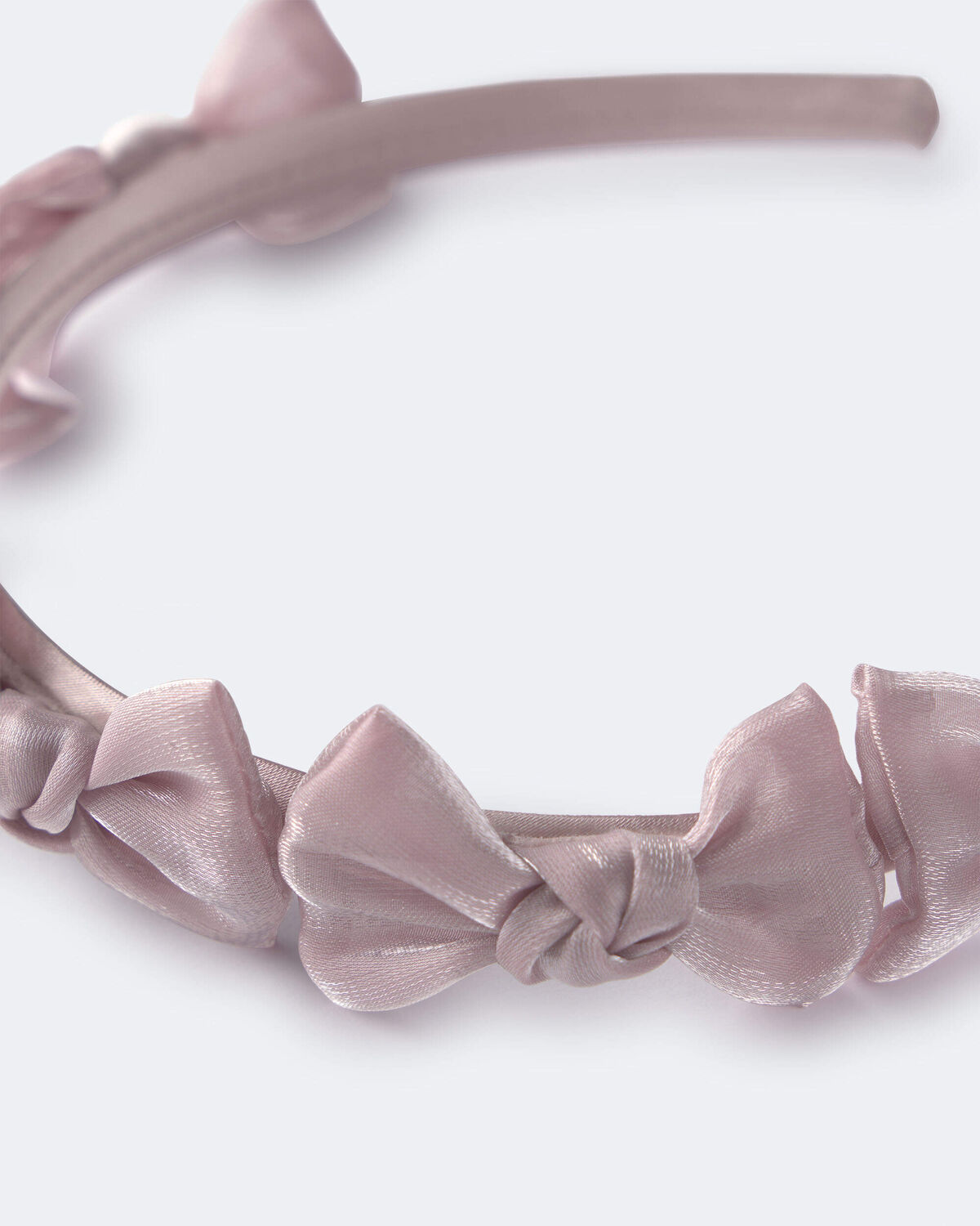 Toddler Girl Bow Headband - Mauve - Image 3
