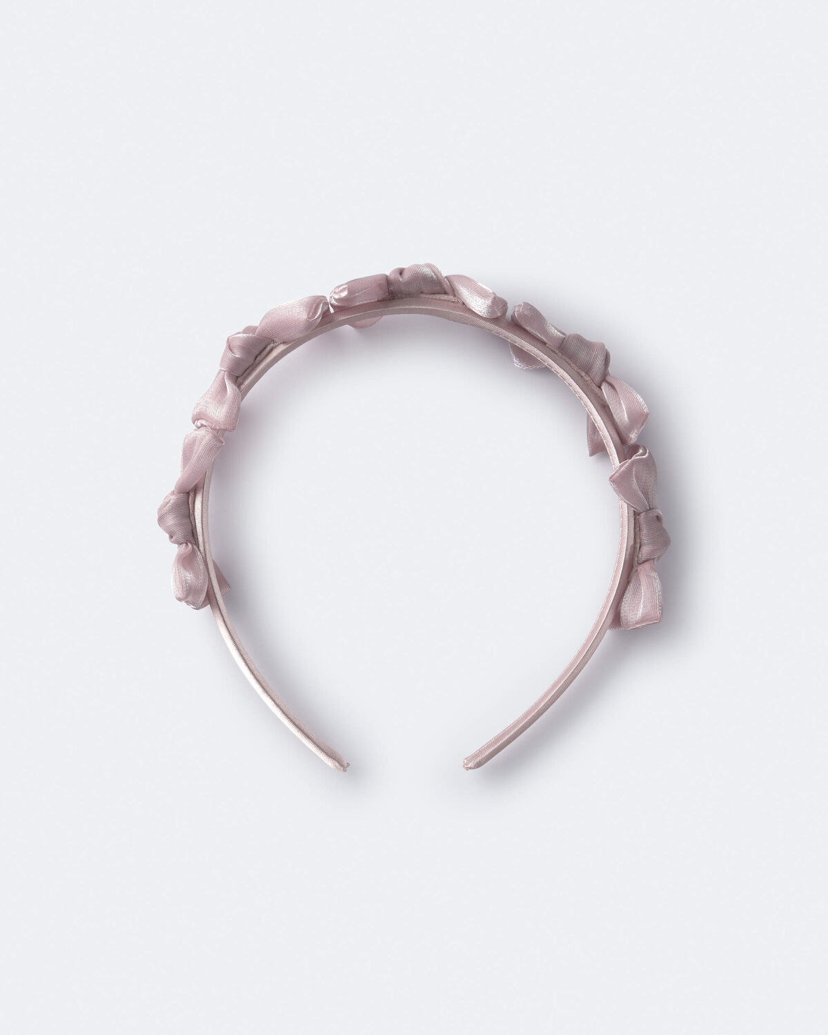 Toddler Girl Bow Headband - Mauve - Image 4