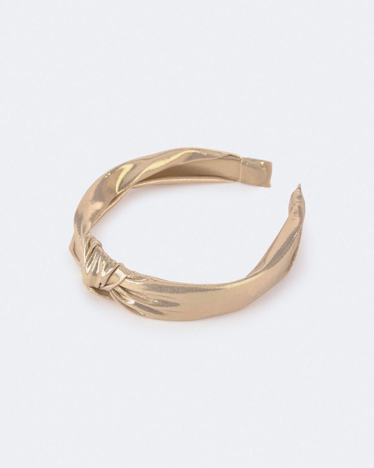 Toddler Girl Metallic Knotted Headband - Gold - Image 2