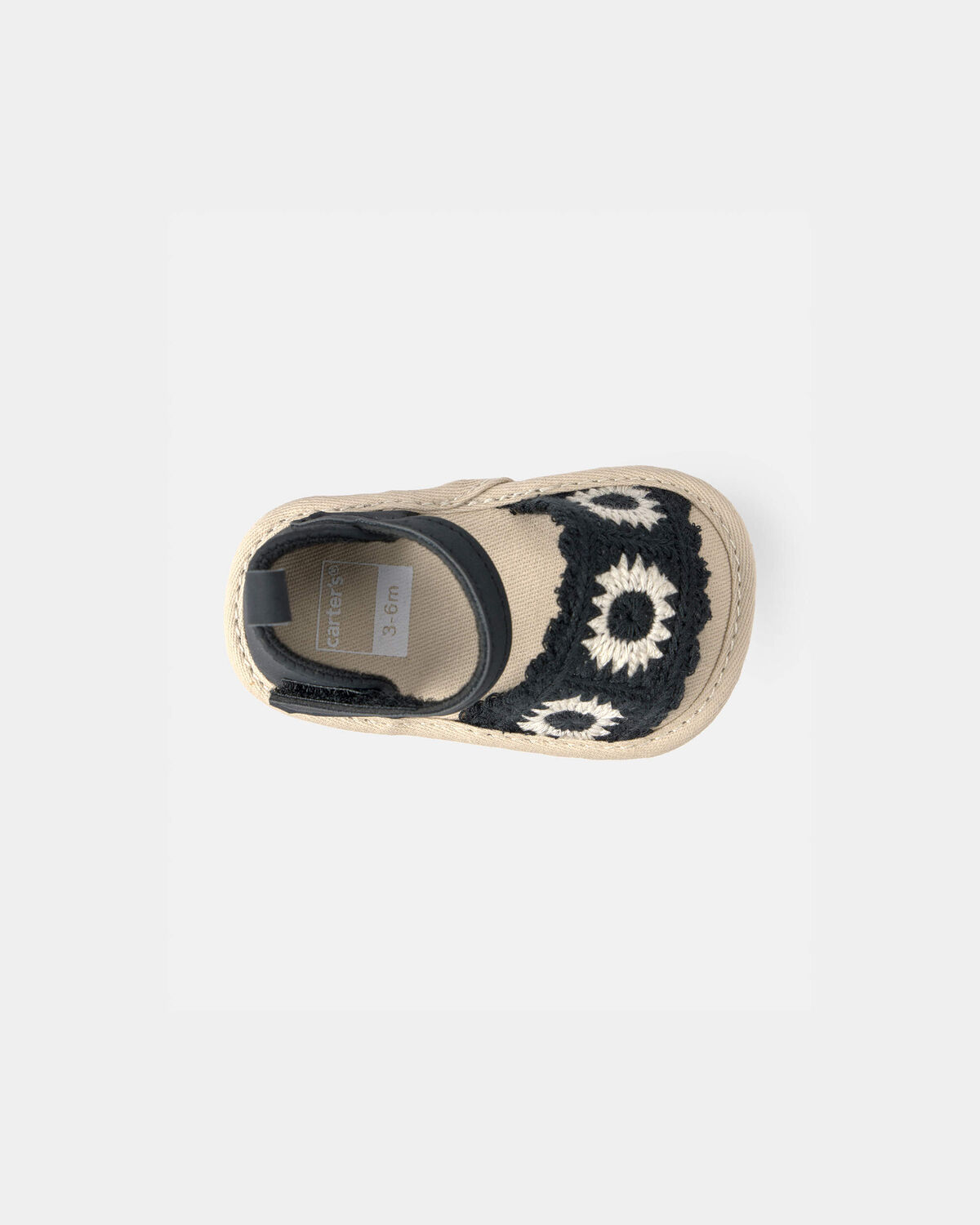 Baby Girl Crochet Sandals - Black - Image 4