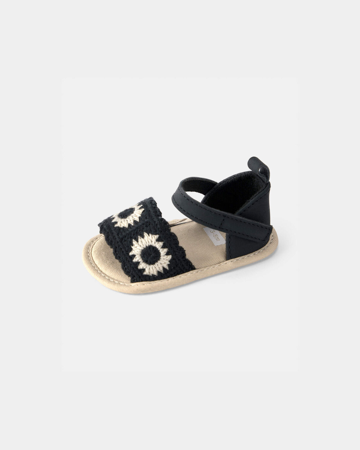 Baby Girl Crochet Sandals - Black - Image 6