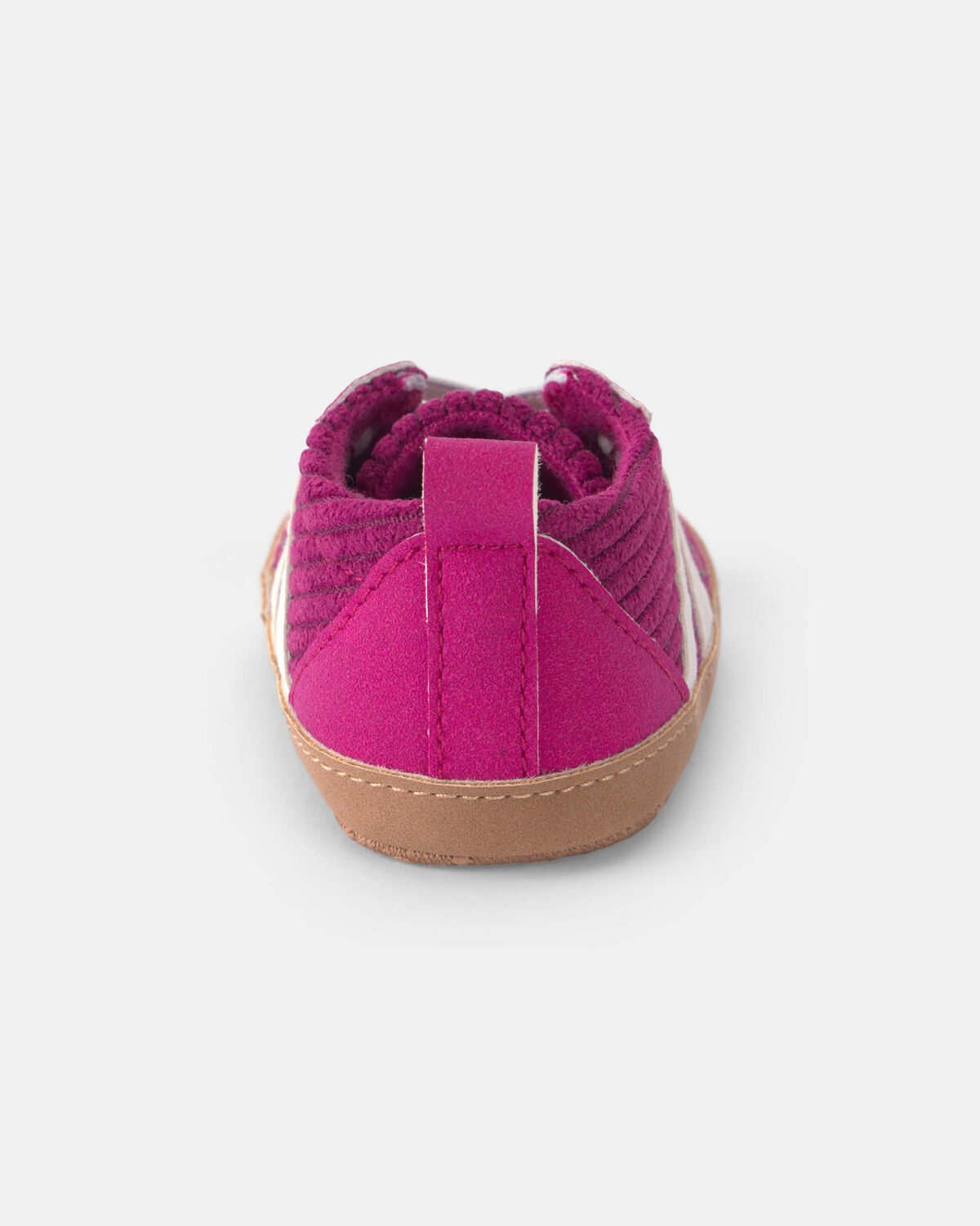 Baby Girl Striped Sneakers - Burgundy - Image 4
