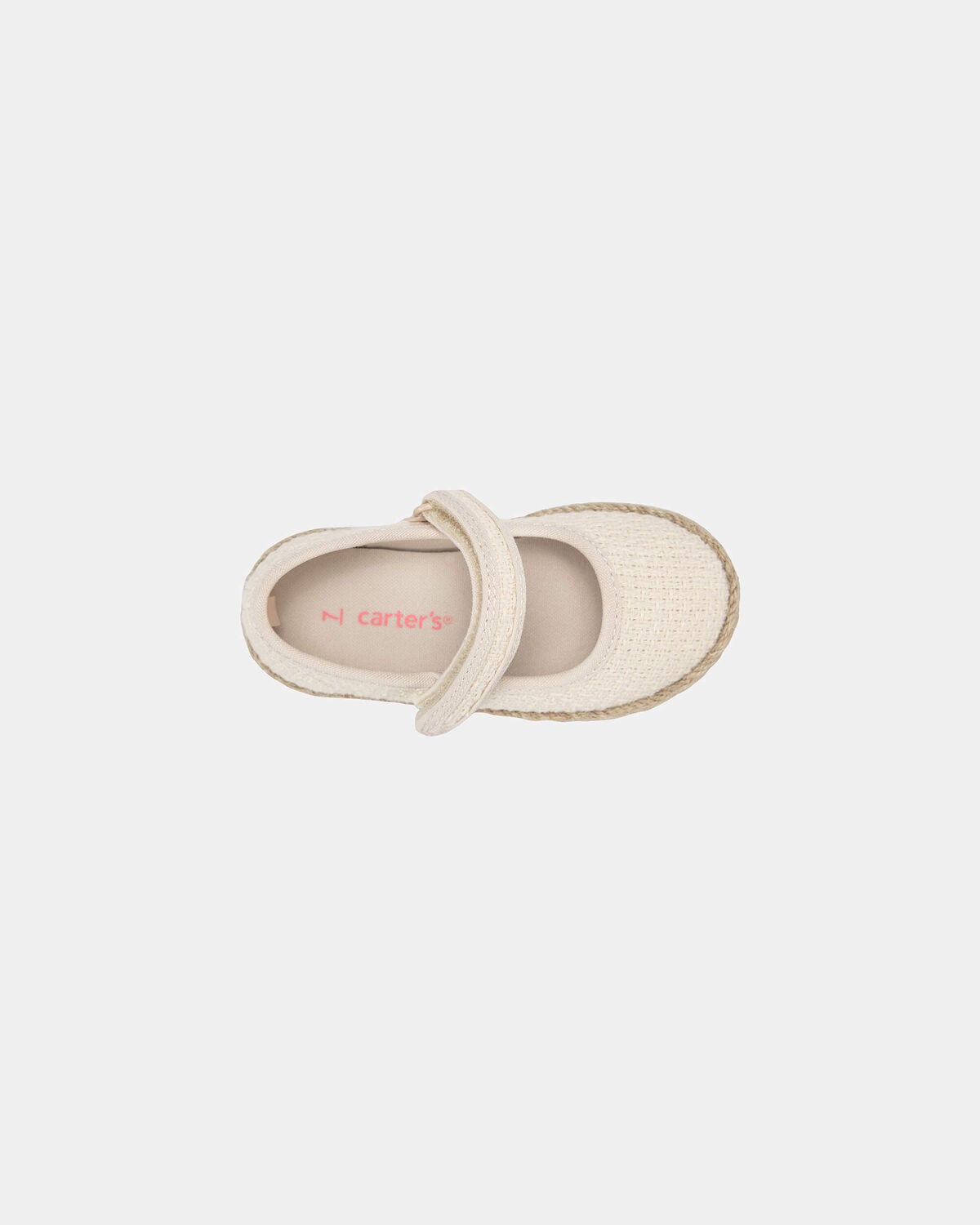 Toddler Girl Woven Casual Shoes - Cream - Image 4