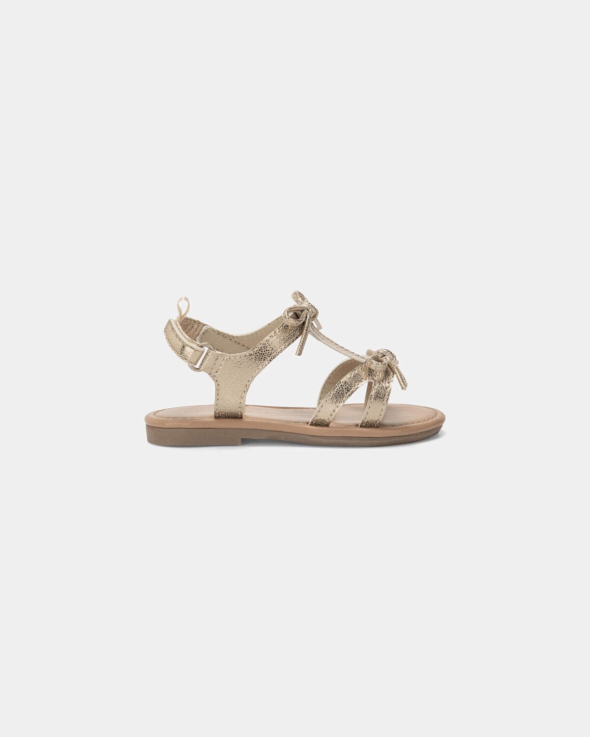 Toddler Girl Metallic Bow Sandals - Gold - Image 2