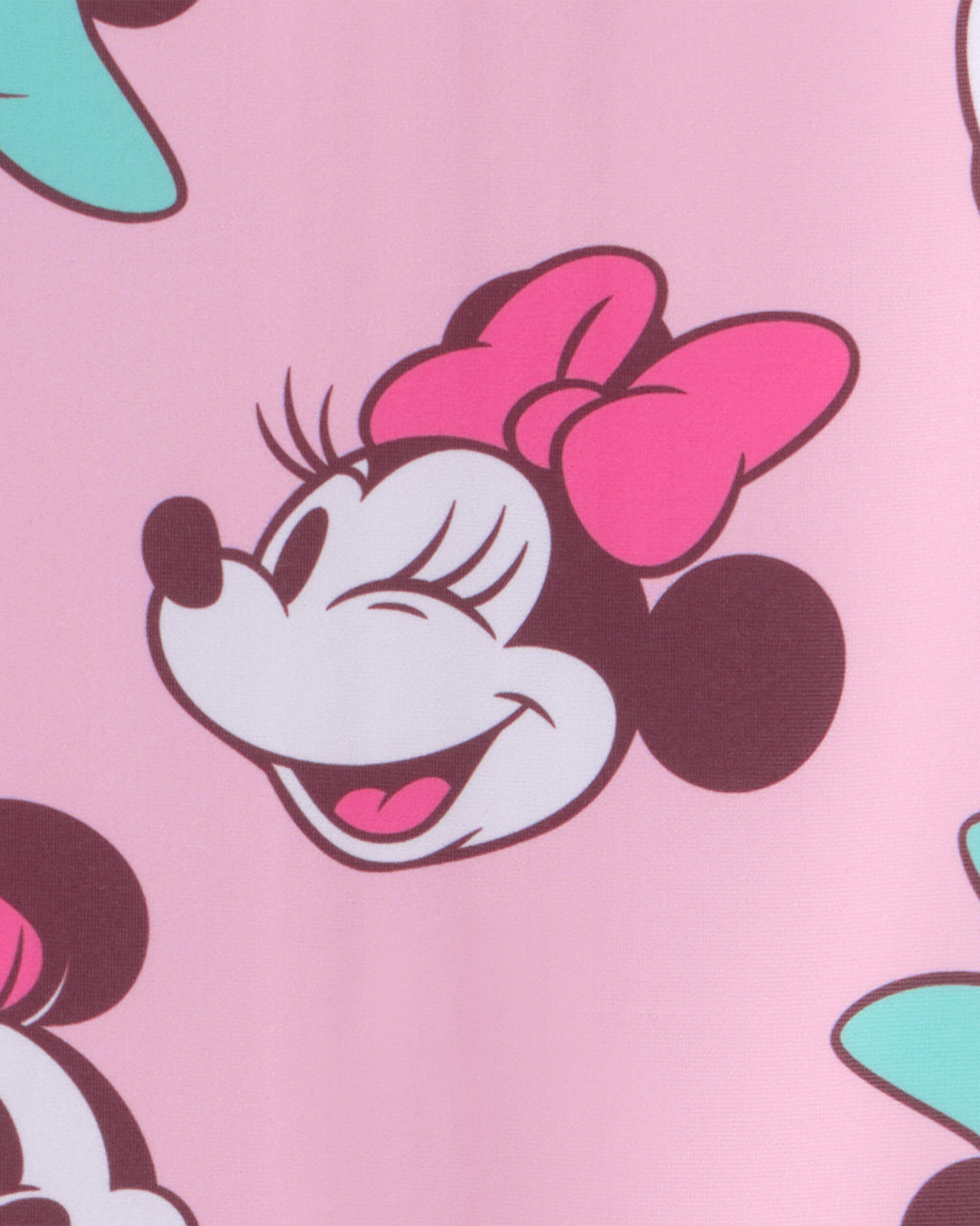 Baby Girl Disney© Minnie Mouse 1-Piece Swimsuit Rashguard - Pink - Image 5