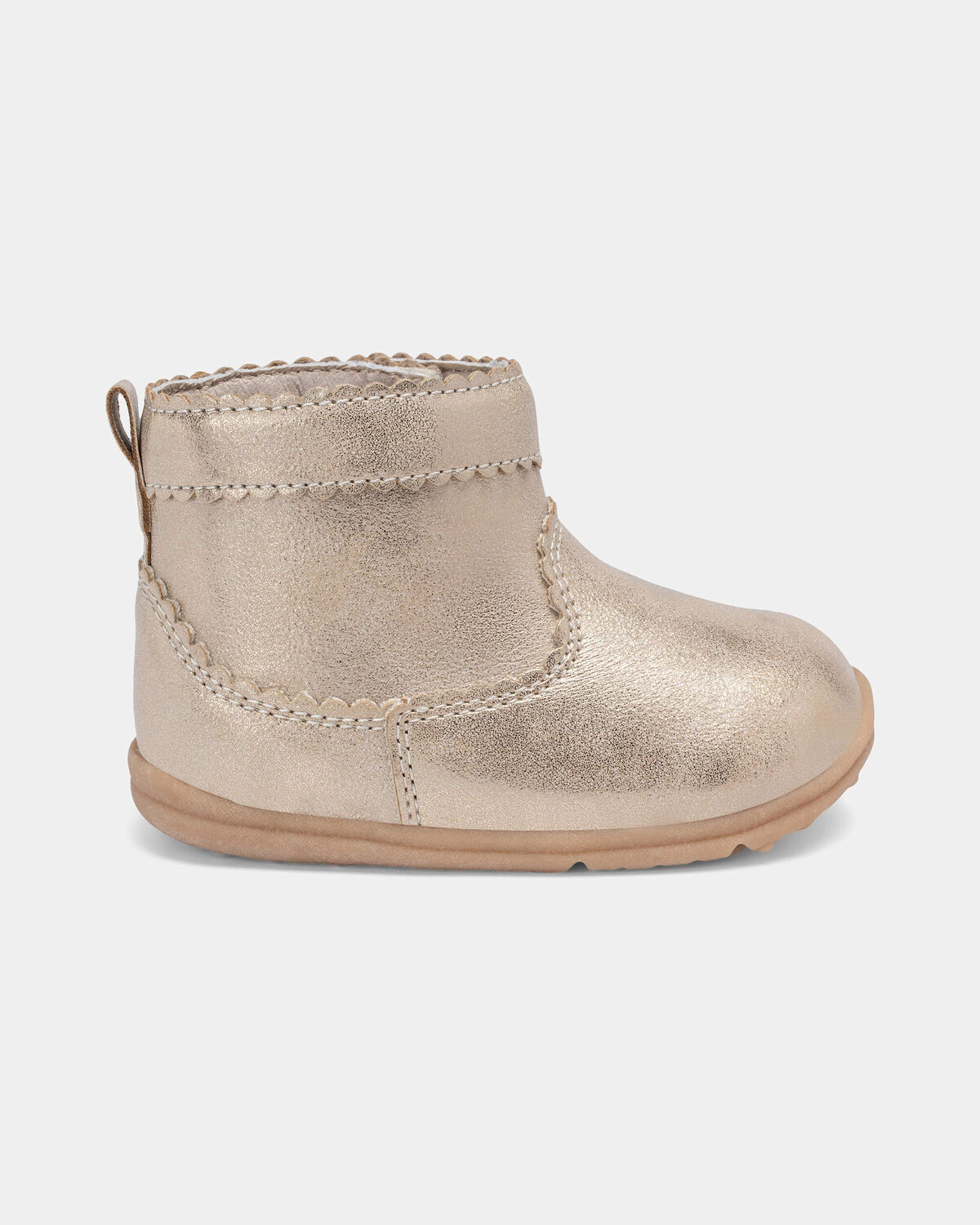 Baby Girl Every Step® First Walker Metallic Boots - Gold - Image 2