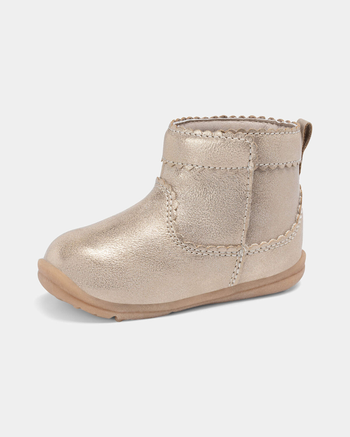 Baby Girl Every Step® First Walker Metallic Boots - Gold - Image 6