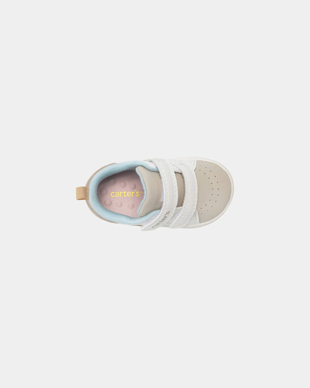 Baby Girl Every Step® First Walker Heart Casual Shoes - White/Tan - Image 4