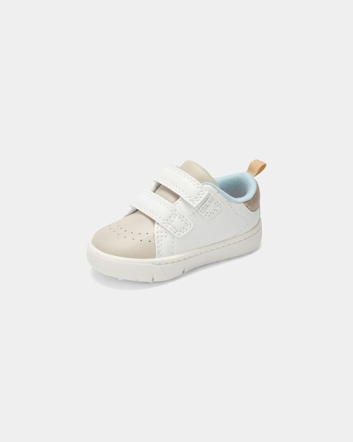 Baby Girl Every Step® First Walker Heart Casual Shoes - White/Tan - Image 6