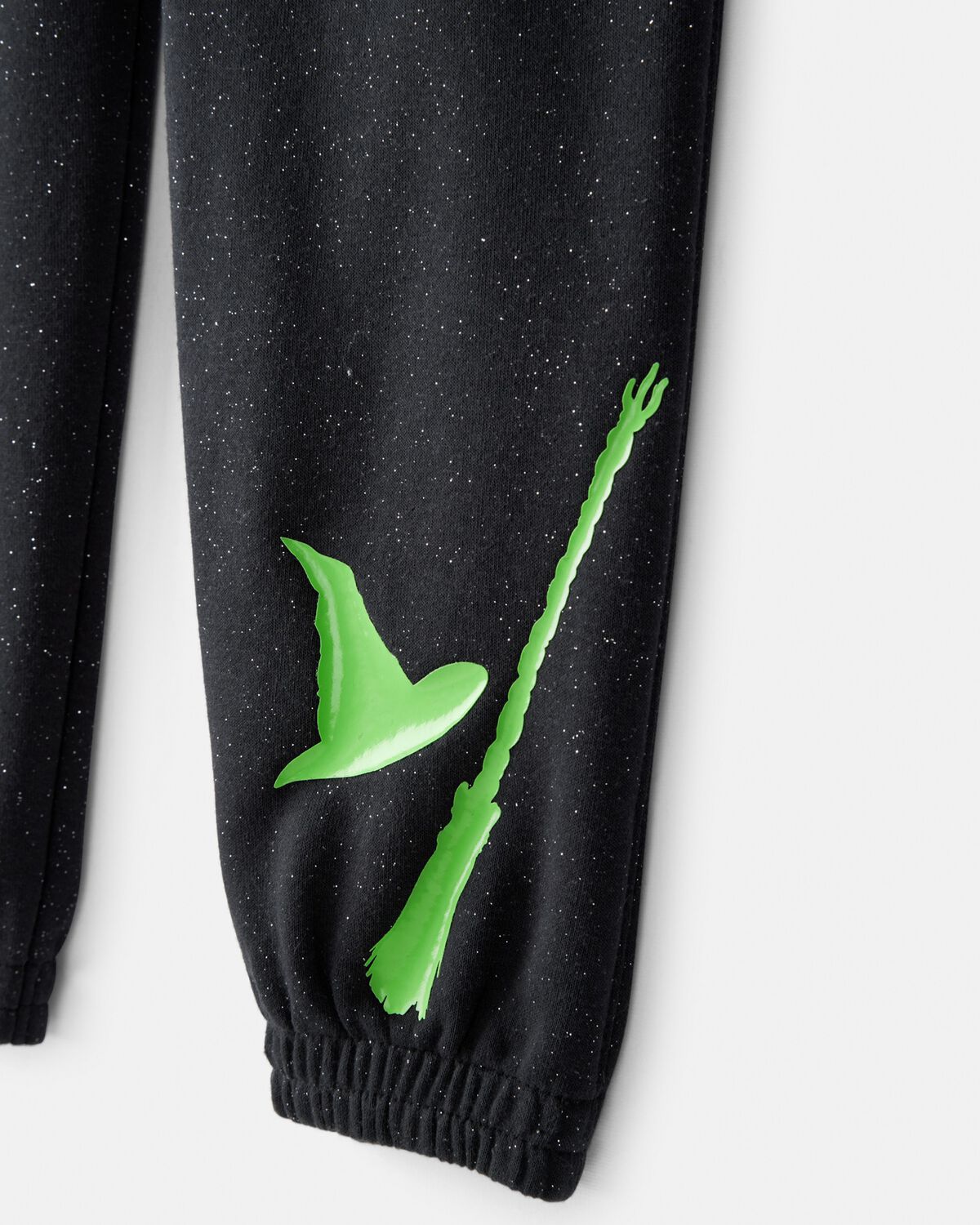 Girls Wicked Elphaba Sparkle Joggers - Black - Image 3