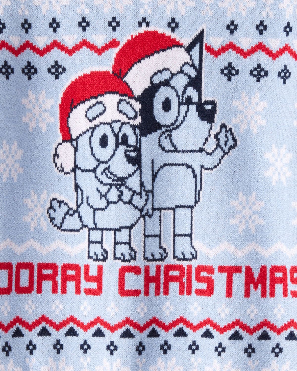 Toddler Boy Christmas Hooray Long-Sleeve Bluey™ Sweater - Blue - Image 2