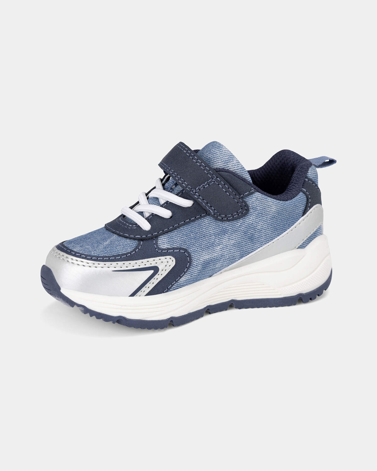 Toddler Boy Sneakers - Blue/Silver - Image 6