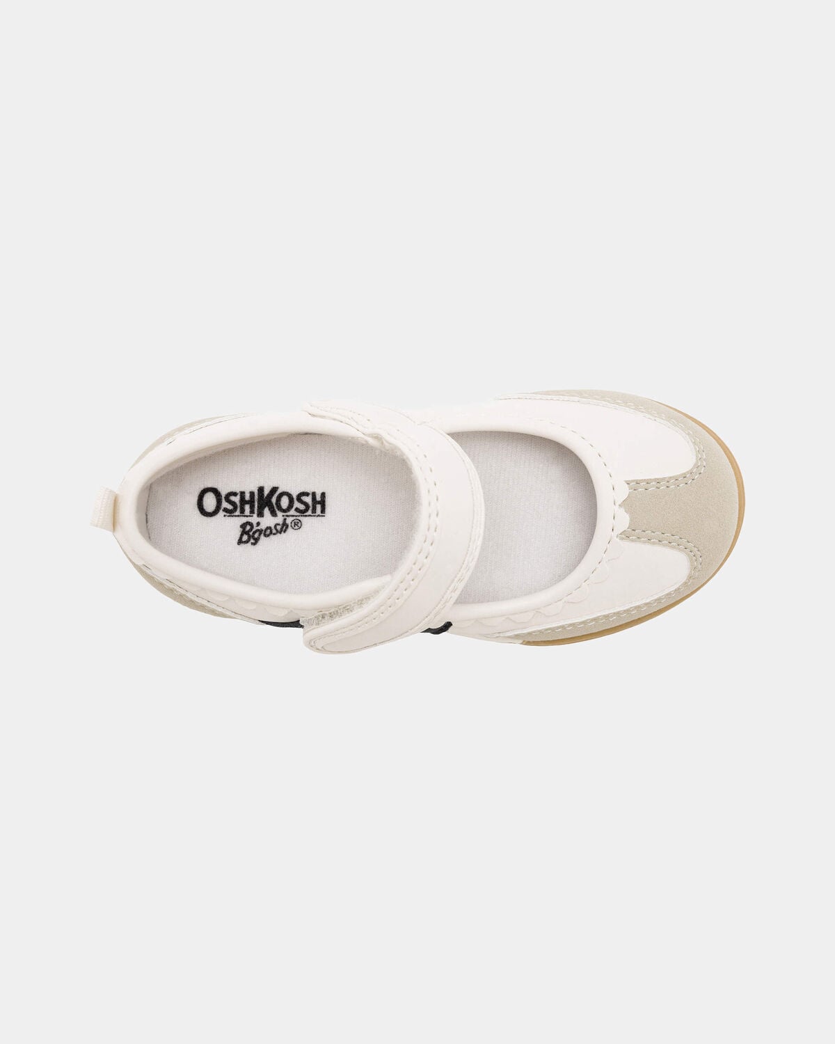 Toddler Girl Scalloped Flats - White - Image 4