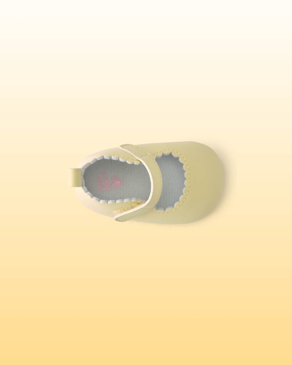 Baby Girl Scalloped Shoes - Yellow - Image 4