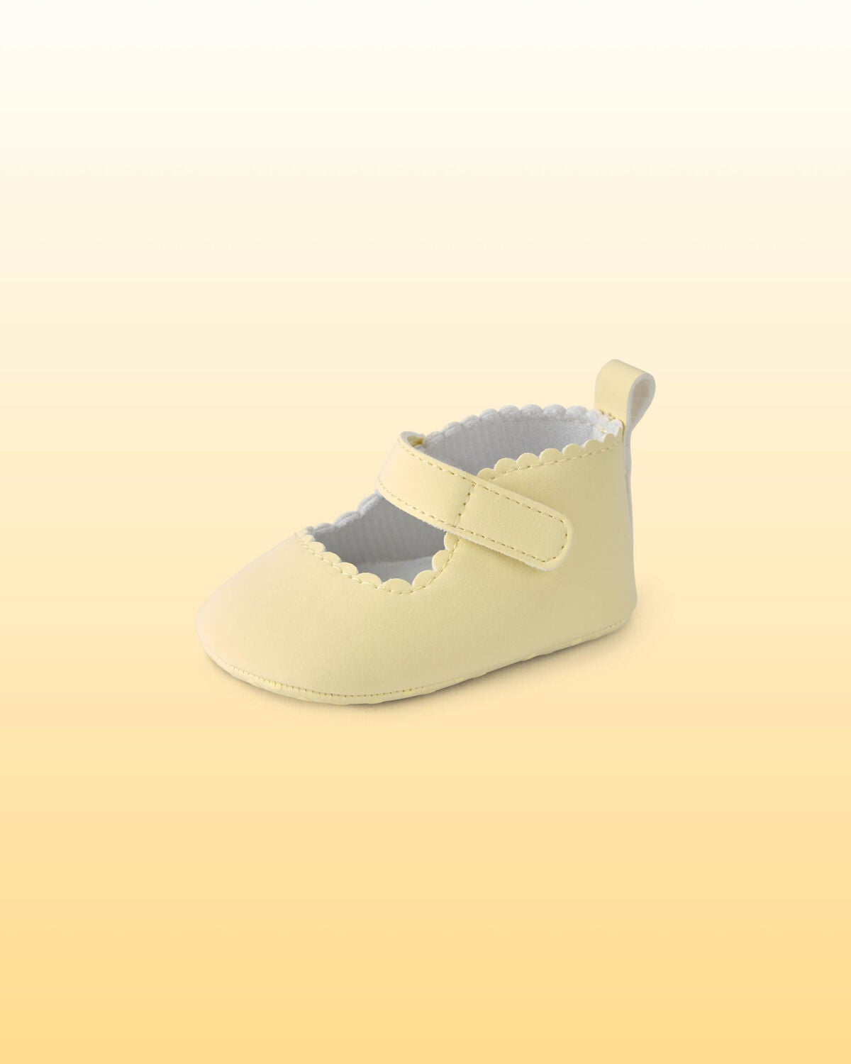 Baby Girl Scalloped Shoes - Yellow - Image 6